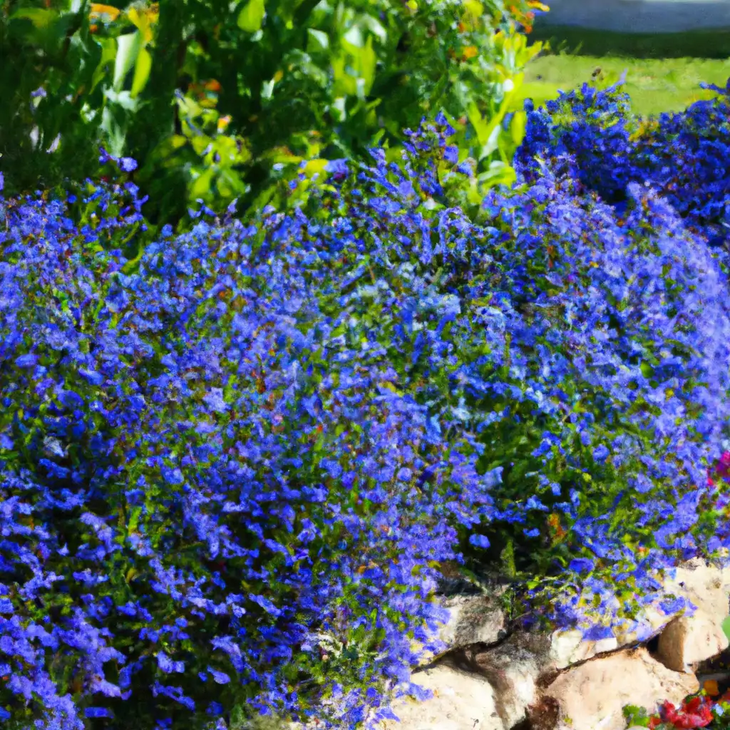 Blaue Blüten-Lobelia (Lobelia erinus)