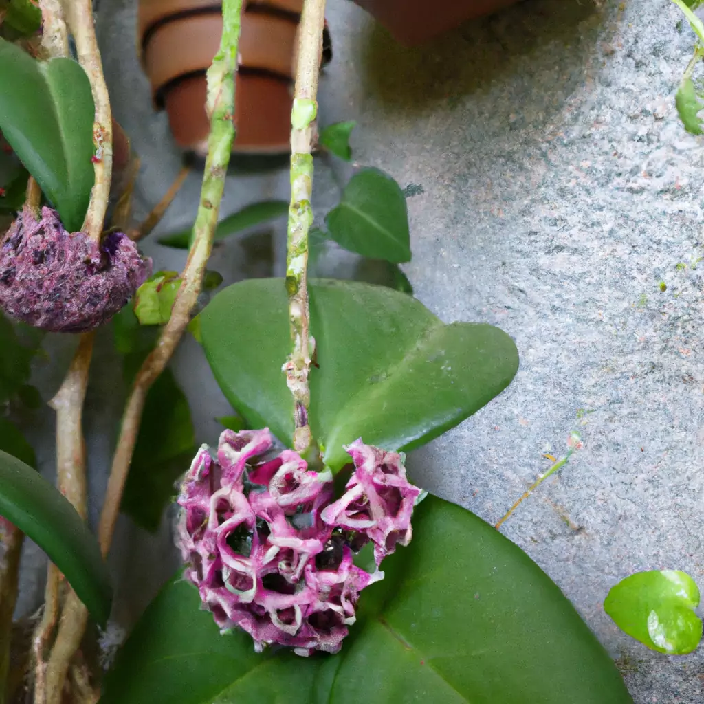 Echse-Blume (Hoya lacunosa)
