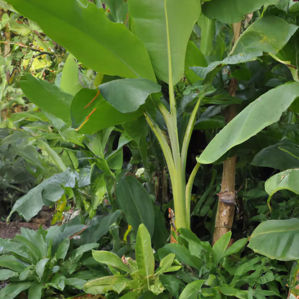 Bananenstaude (Musa spp.)
